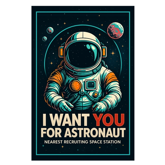 Astonaut recrutings poster