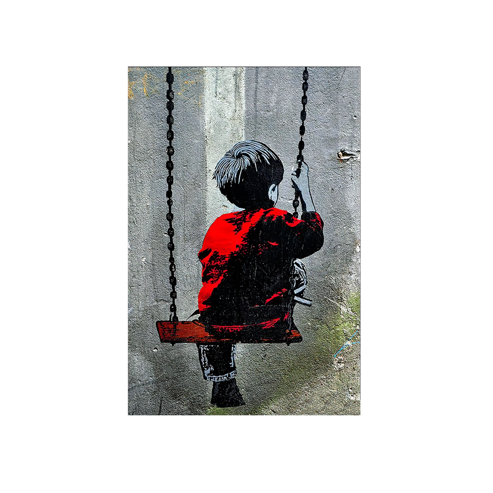 Boy on a swing
