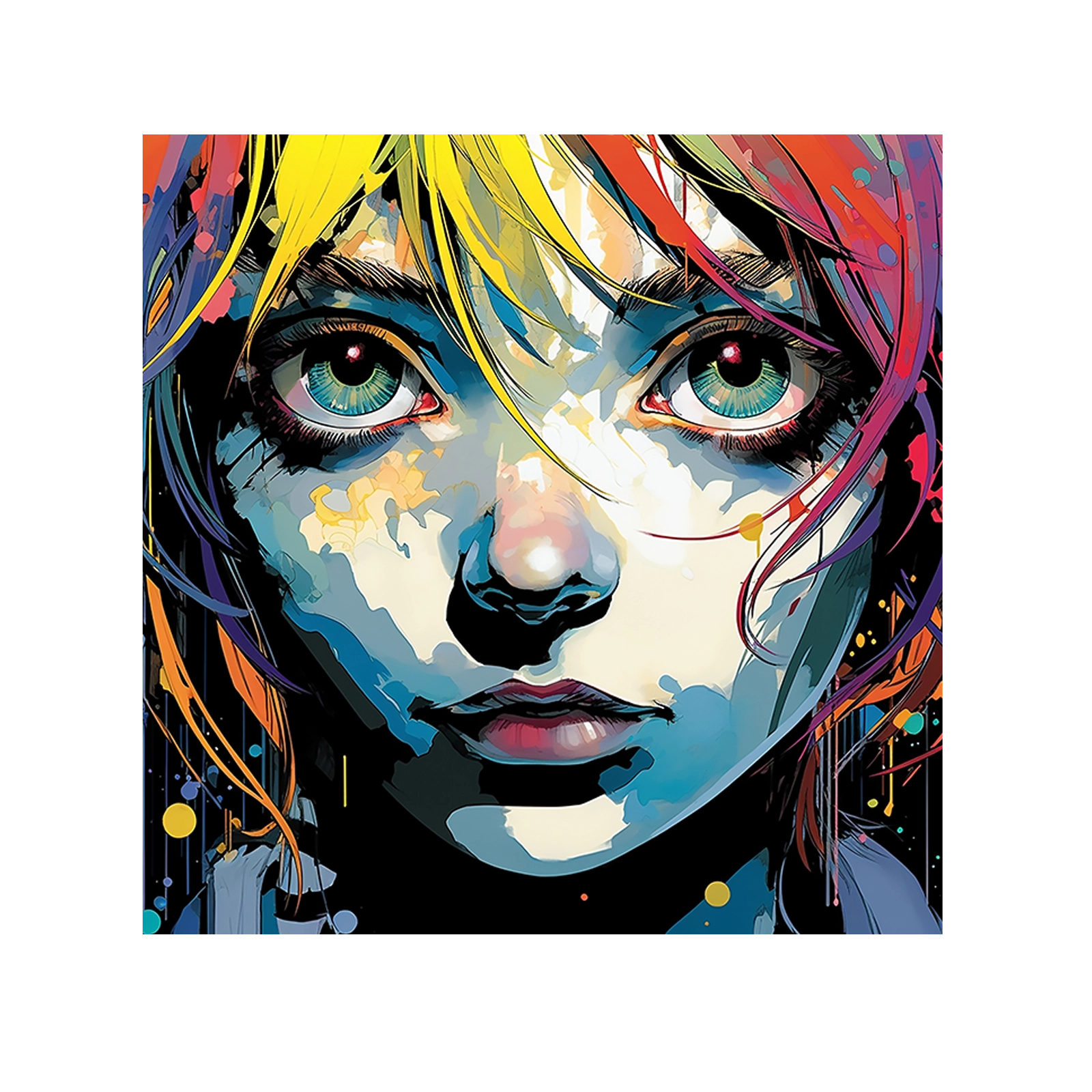 Close-up girl portrait