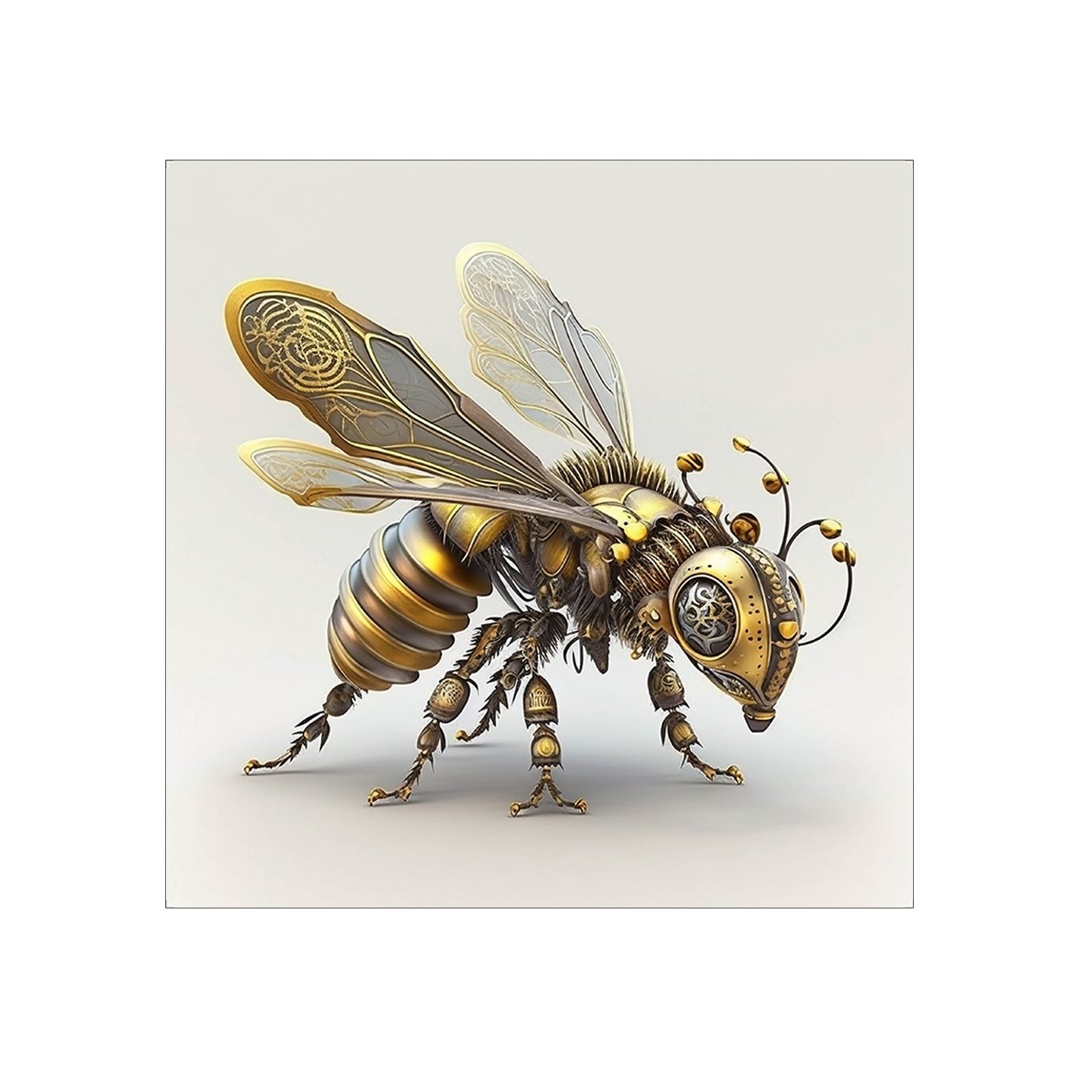 Close up steam bee