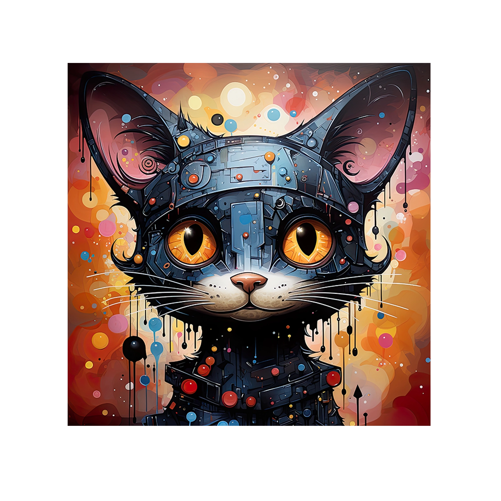 Colorful SF cat