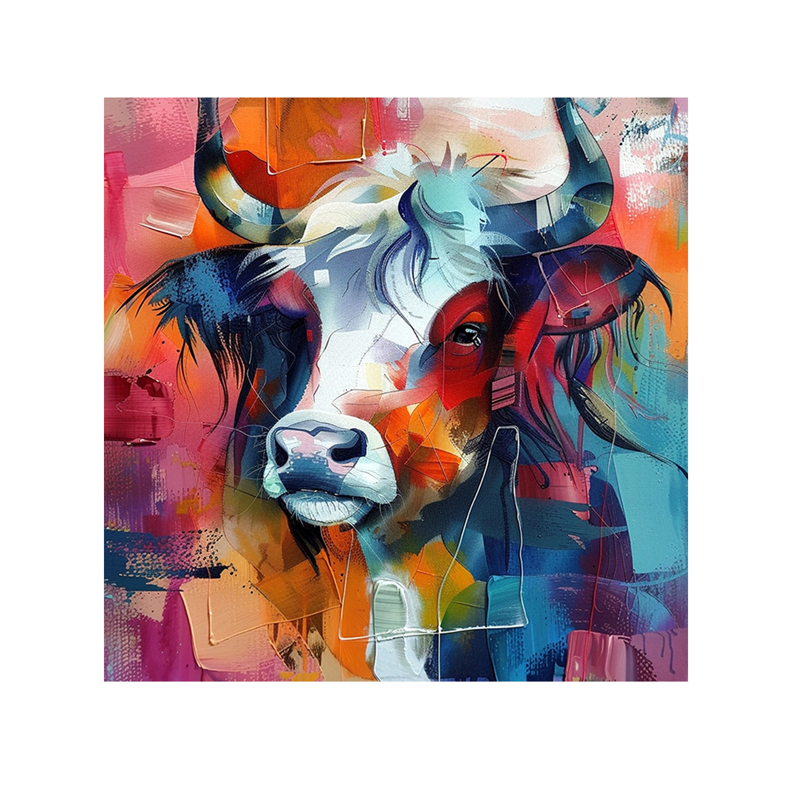 Colorful bull