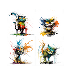 Colorfull cats