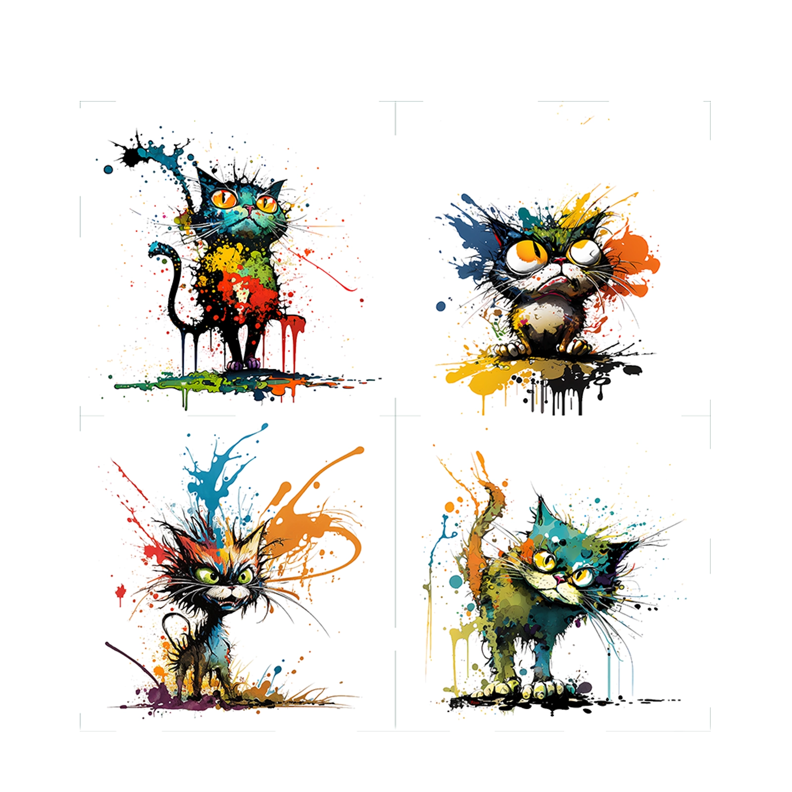 Colorfull cats