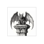 Demonic gargoyle on pillar