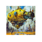 Floating yellow submarine