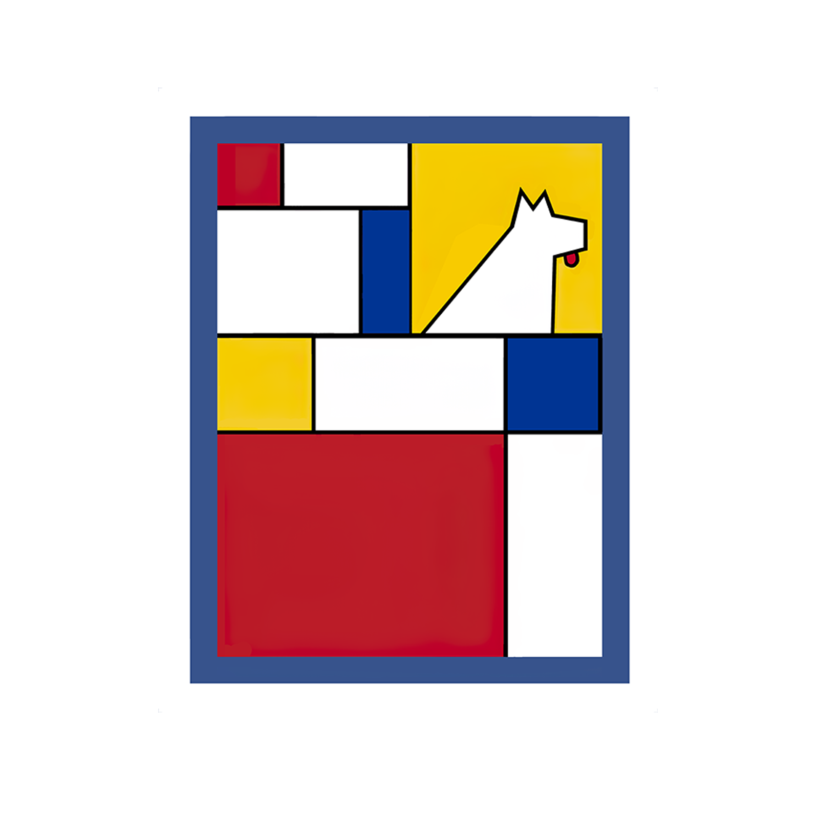 Good boy (Mondrian style)