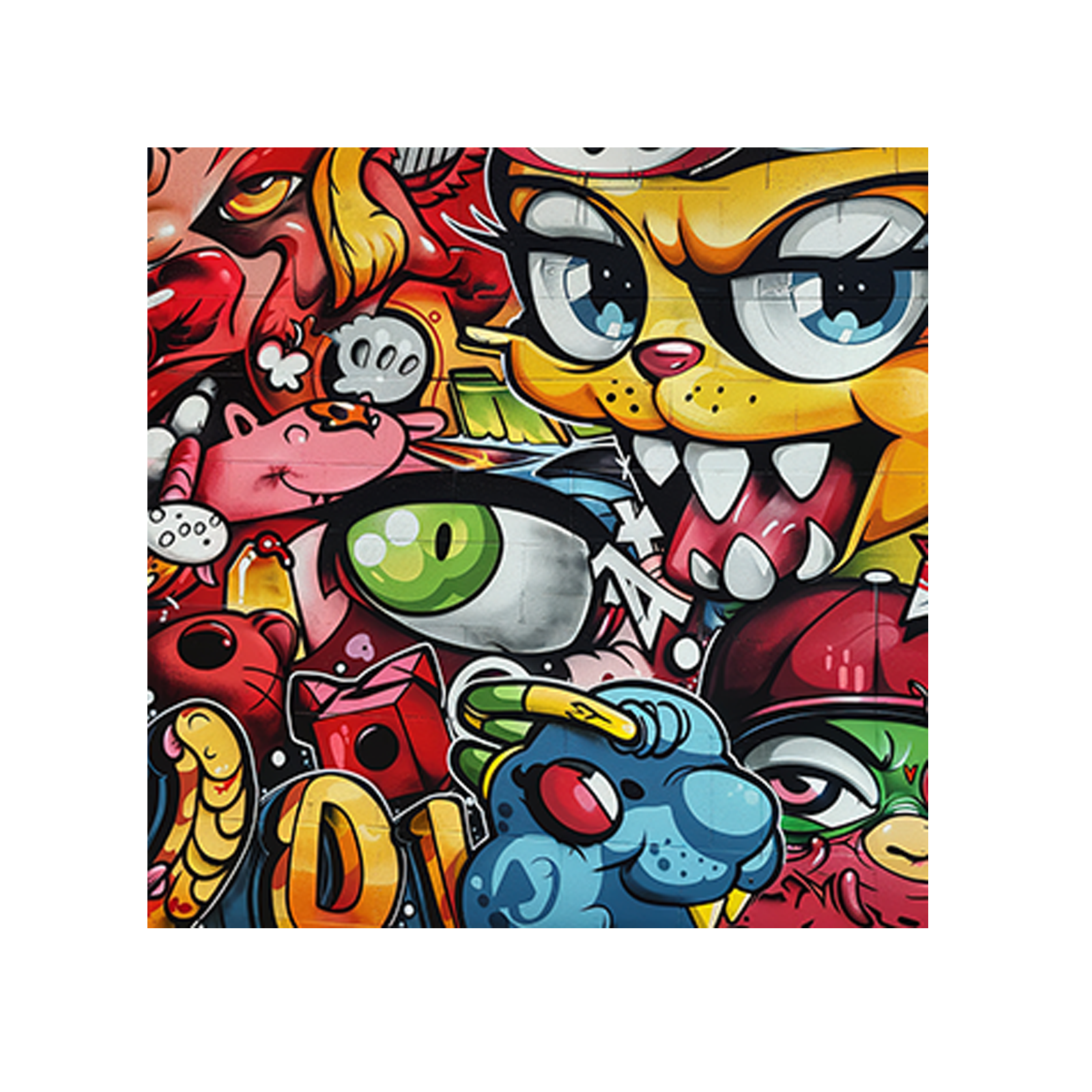 Graffity painting on wall