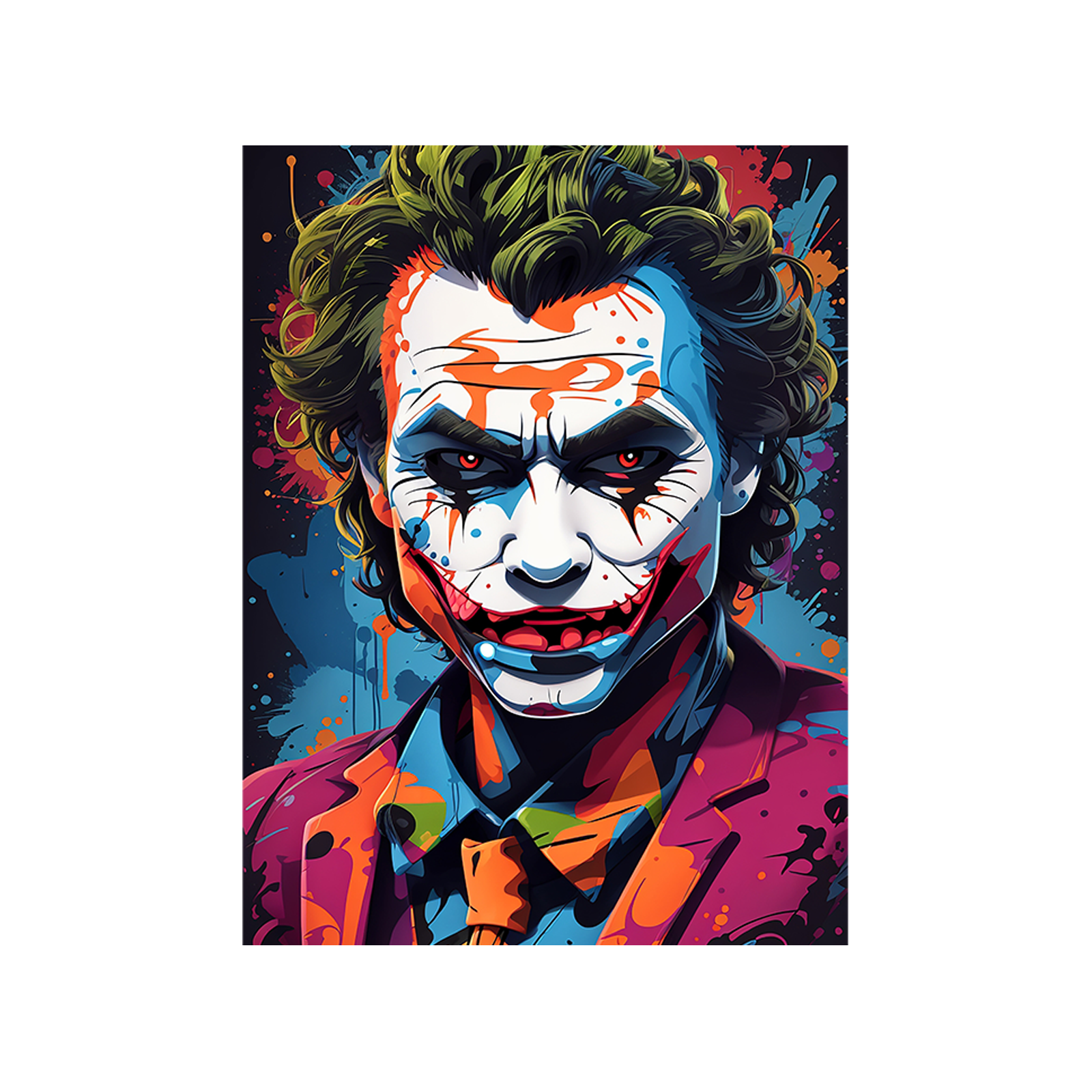 Joker in silhouette