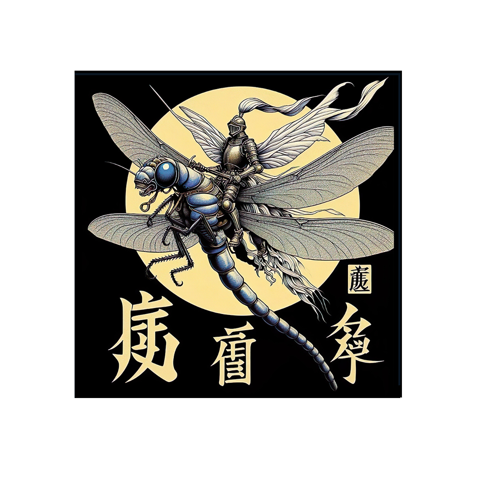 Knight rides insect