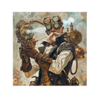 Man holding machine gun