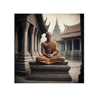 Meditating Thai monk (Ai)