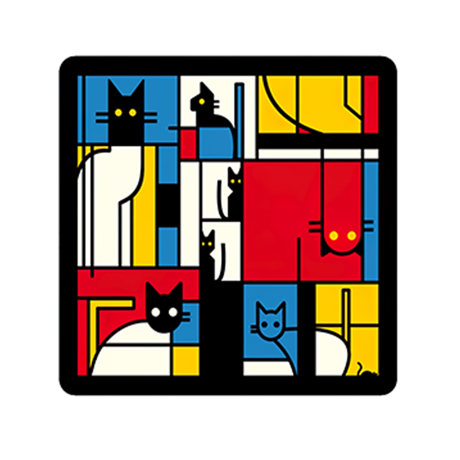 Mondriaan cats