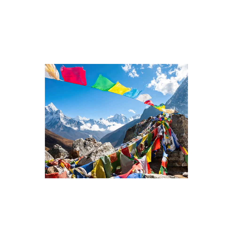 Prayer flags in the Himalayas