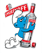 Smurfnoff vodka