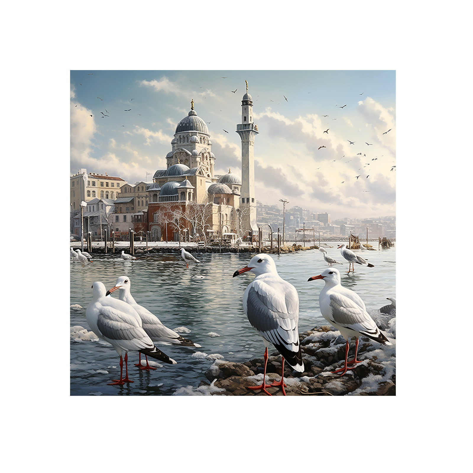 Seagulls in Istanbul