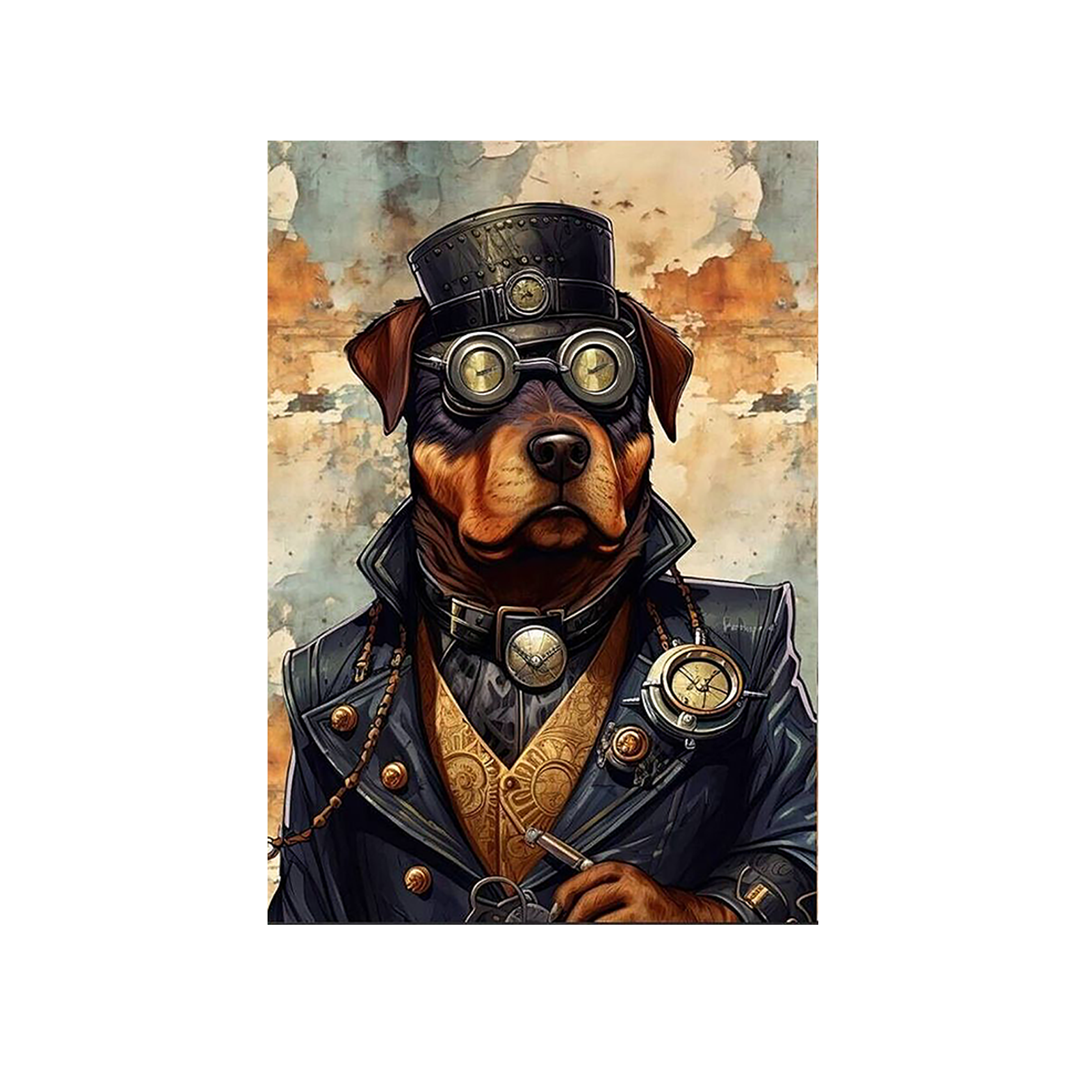 Steampunk rottweiler