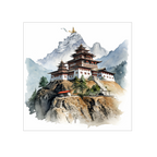 Tibetan temple building
