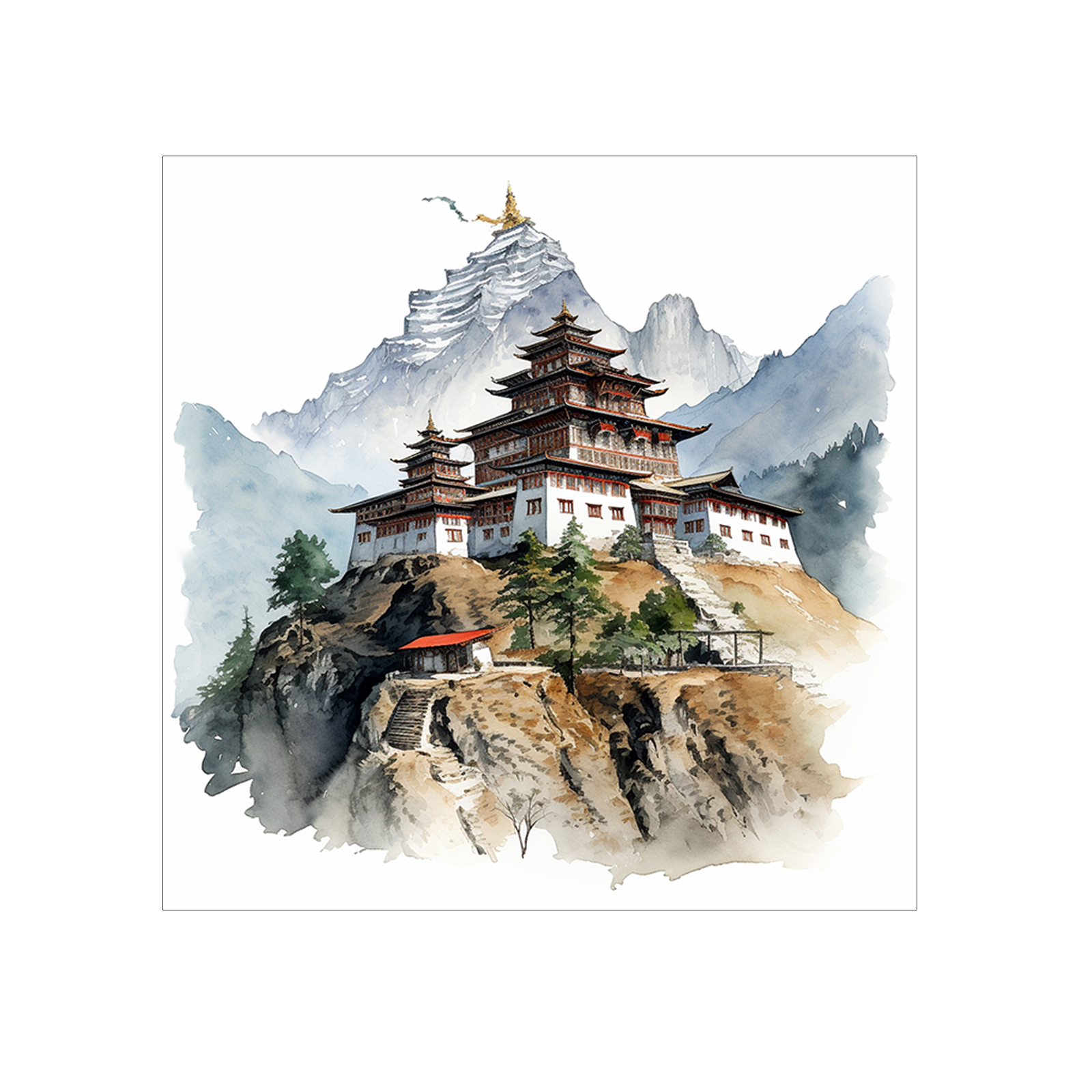 Tibetan temple building