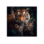 Tiger family close-up