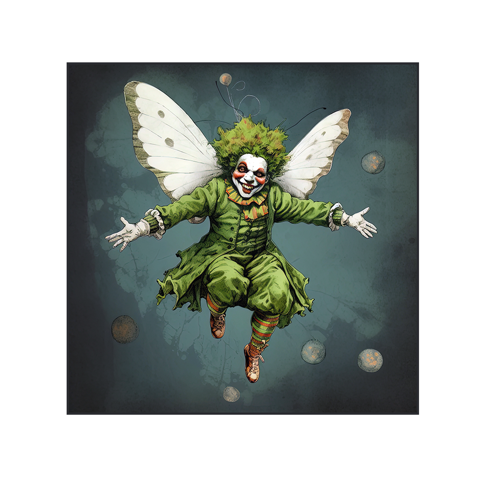 Winged green joker
