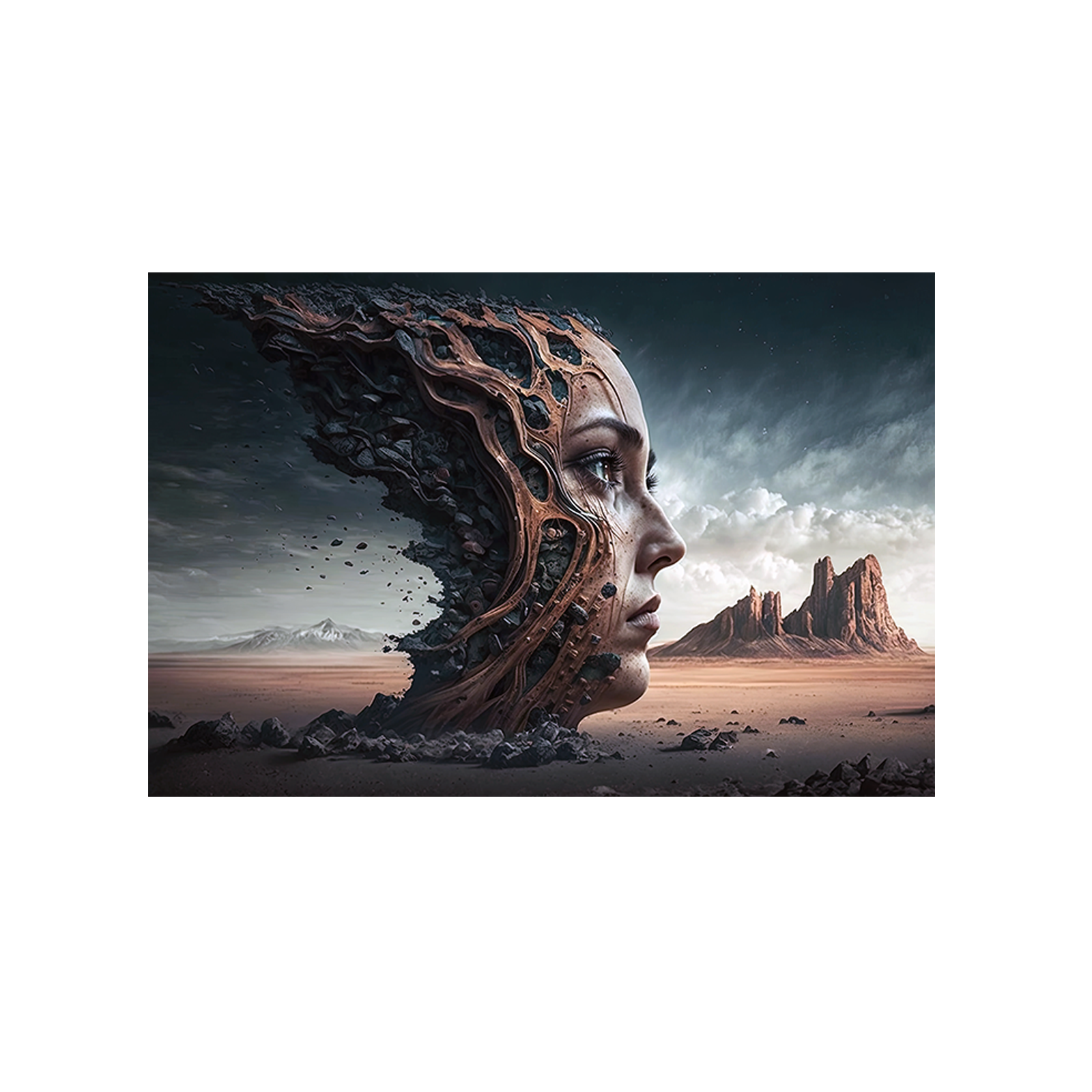 Woman face (surreal