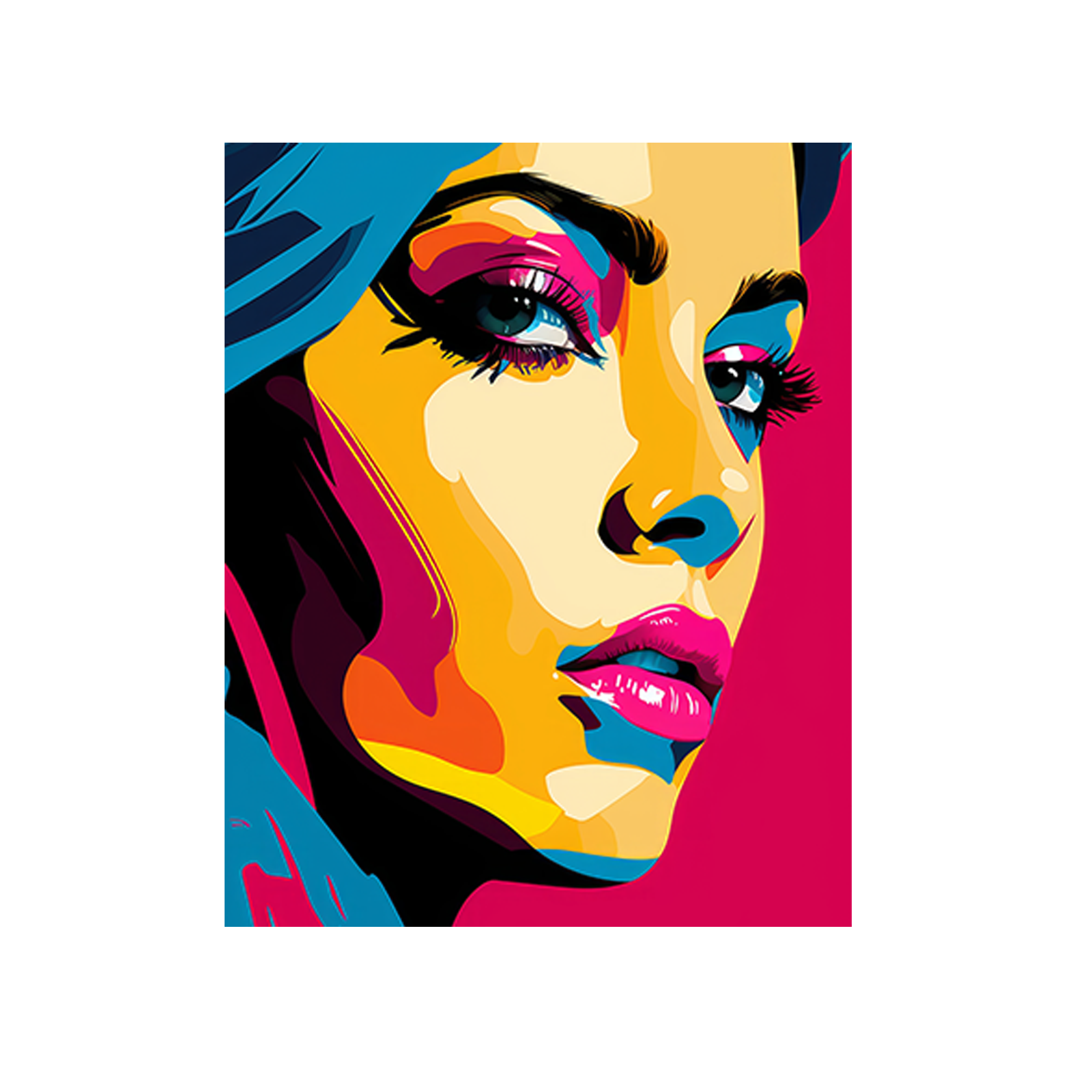 Woman in popart stijl 1