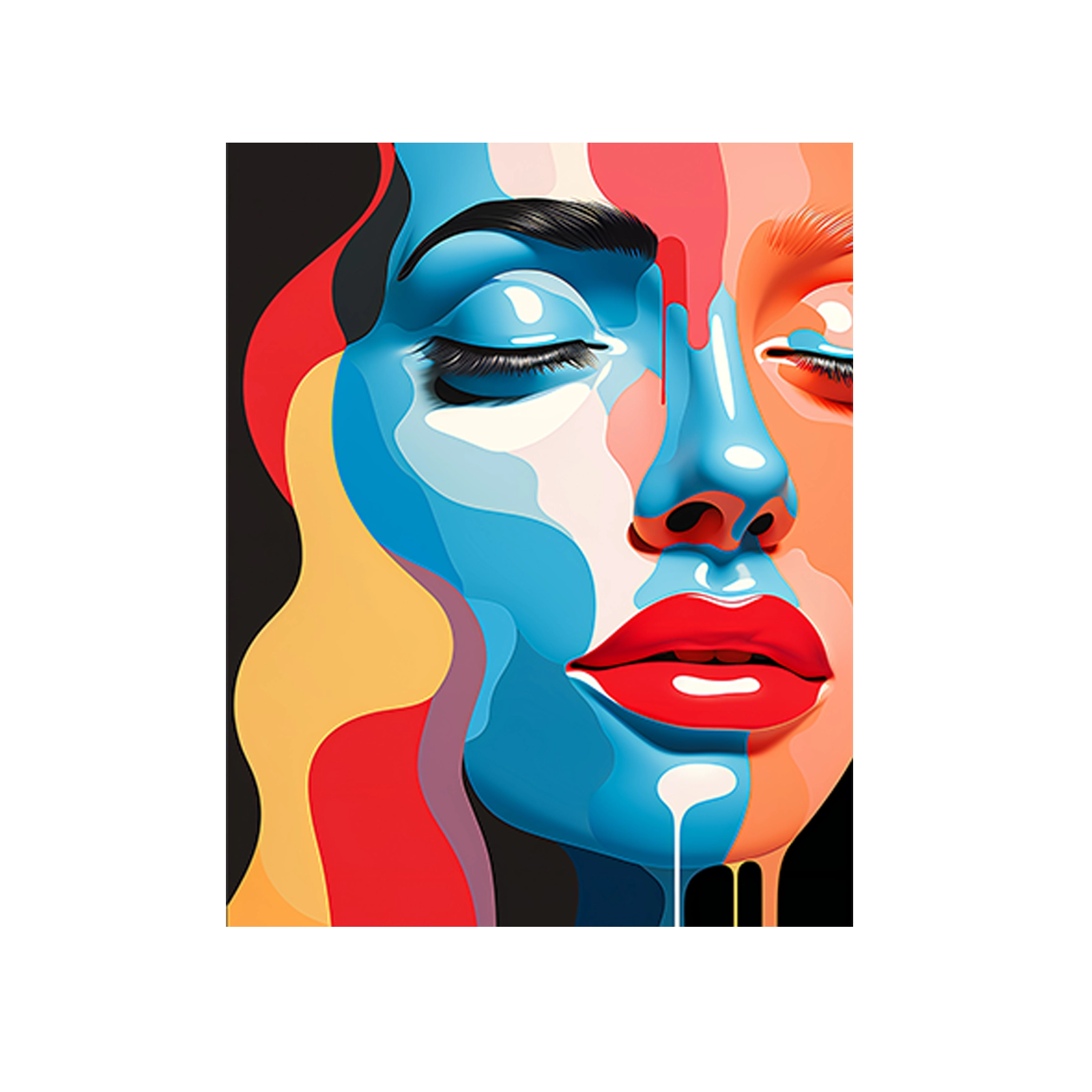 woman in popart-style 2