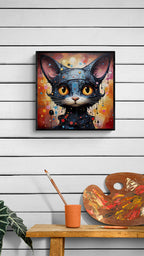 Colorful SF cat