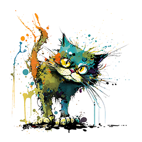 Colorfull cats