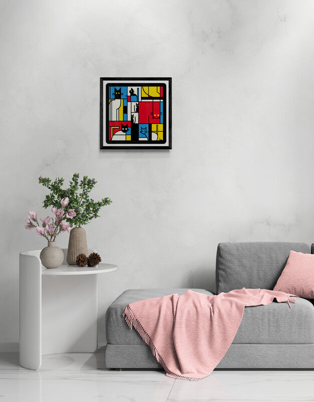 Mondriaan cats